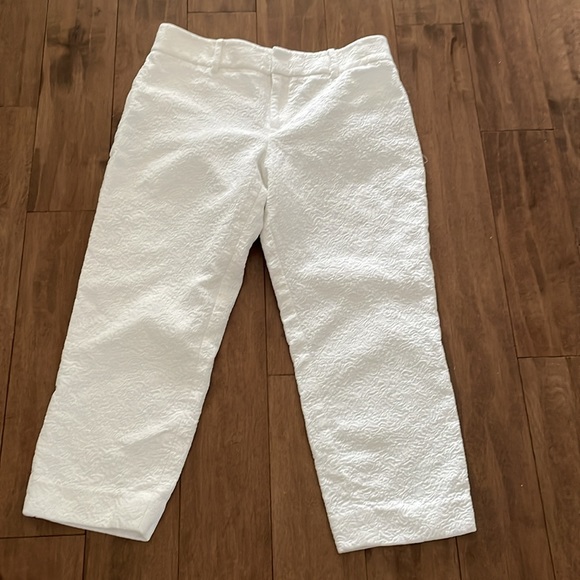 4 Club Monaco Cotton Capri Pants -white - Picture 5 of 10